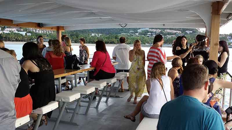 sunset cruise at airlie beach