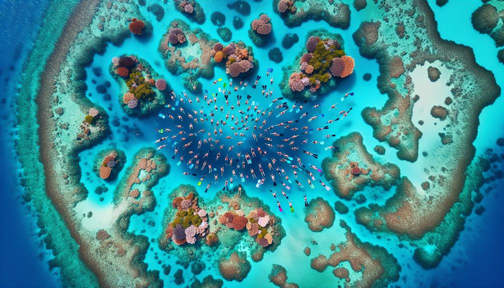 beautiful coral heart shaped reef